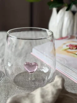 VIAMAJA Drikkeglas med hjerte Hot