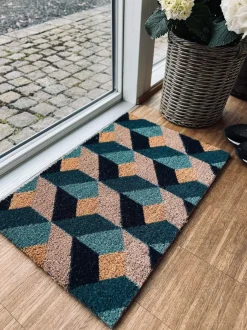 VIAMAJA Dørmåtte - Grafisk kokos 40x60cm Clearance