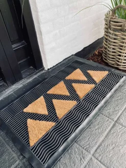 VIAMAJA Dørmåtte - Gummi og kokos ZIG ZAG 45x75 Online