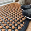 VIAMAJA Dørmåtte - Natur DOTS halvmåne Clearance