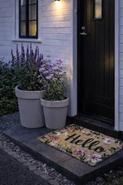 VIAMAJA Dørmåtte Hello Flora Best