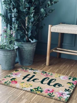 VIAMAJA Dørmåtte Hello Flora Best
