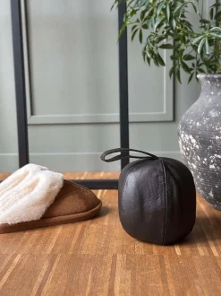 VIAMAJA Dørstopper læder - Brun Sale