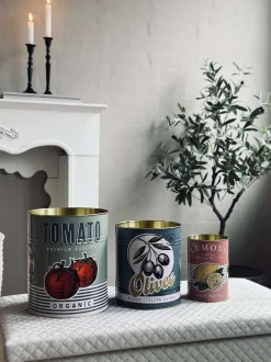 VIAMAJA Dåser med italiensk print - Sæt med 3 stk Hot