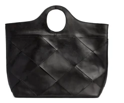 VIAMAJA Eksklusiv håndflettet shopper - Black Online