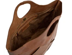 VIAMAJA Eksklusiv håndflettet shopper - Soft cognac New