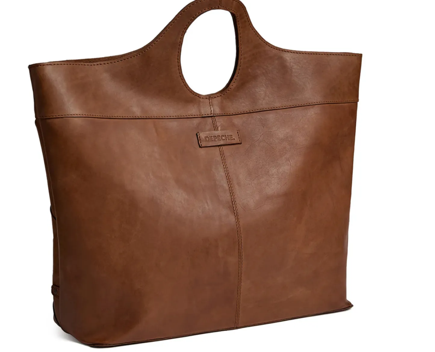 VIAMAJA Eksklusiv håndflettet shopper - Soft cognac New