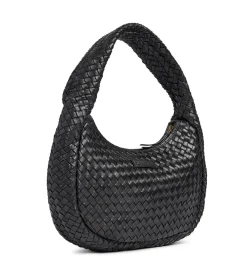 VIAMAJA Elegant håndflettet skuldertaske - Black Sale