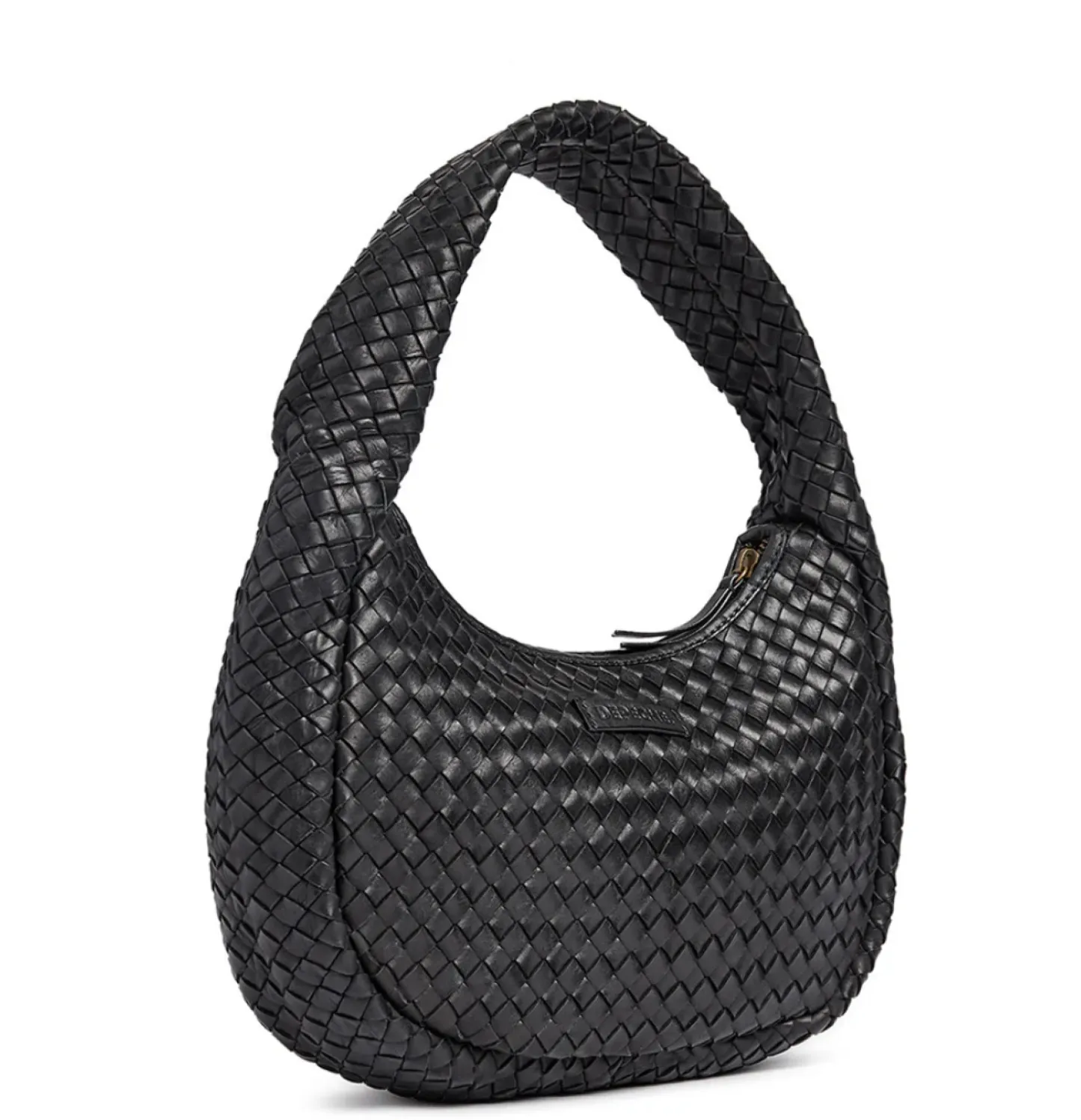 VIAMAJA Elegant håndflettet skuldertaske - Black Sale