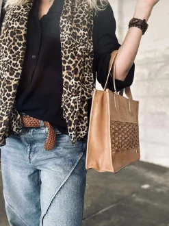 VIAMAJA Elegant håndtaske - Camel Clearance