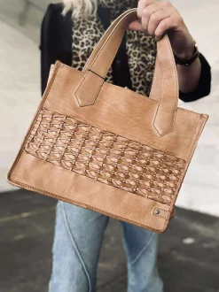 VIAMAJA Elegant håndtaske - Camel Clearance