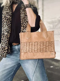 VIAMAJA Elegant håndtaske - Camel Clearance