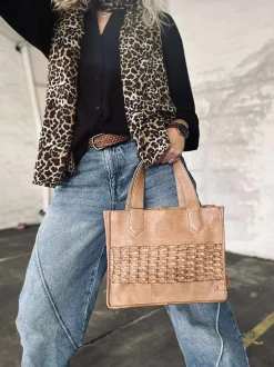 VIAMAJA Elegant håndtaske - Camel Clearance