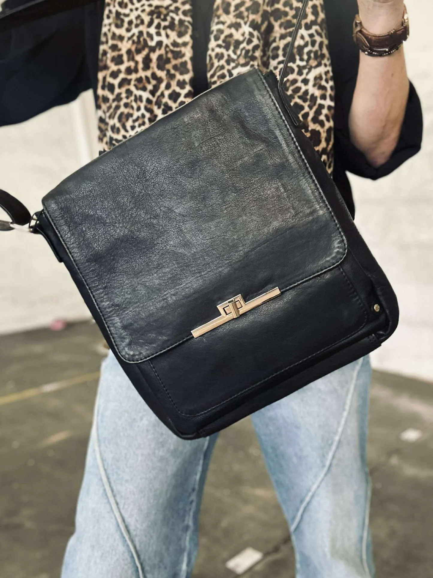 VIAMAJA Elegant skuldertaske - Kalveskind Sale