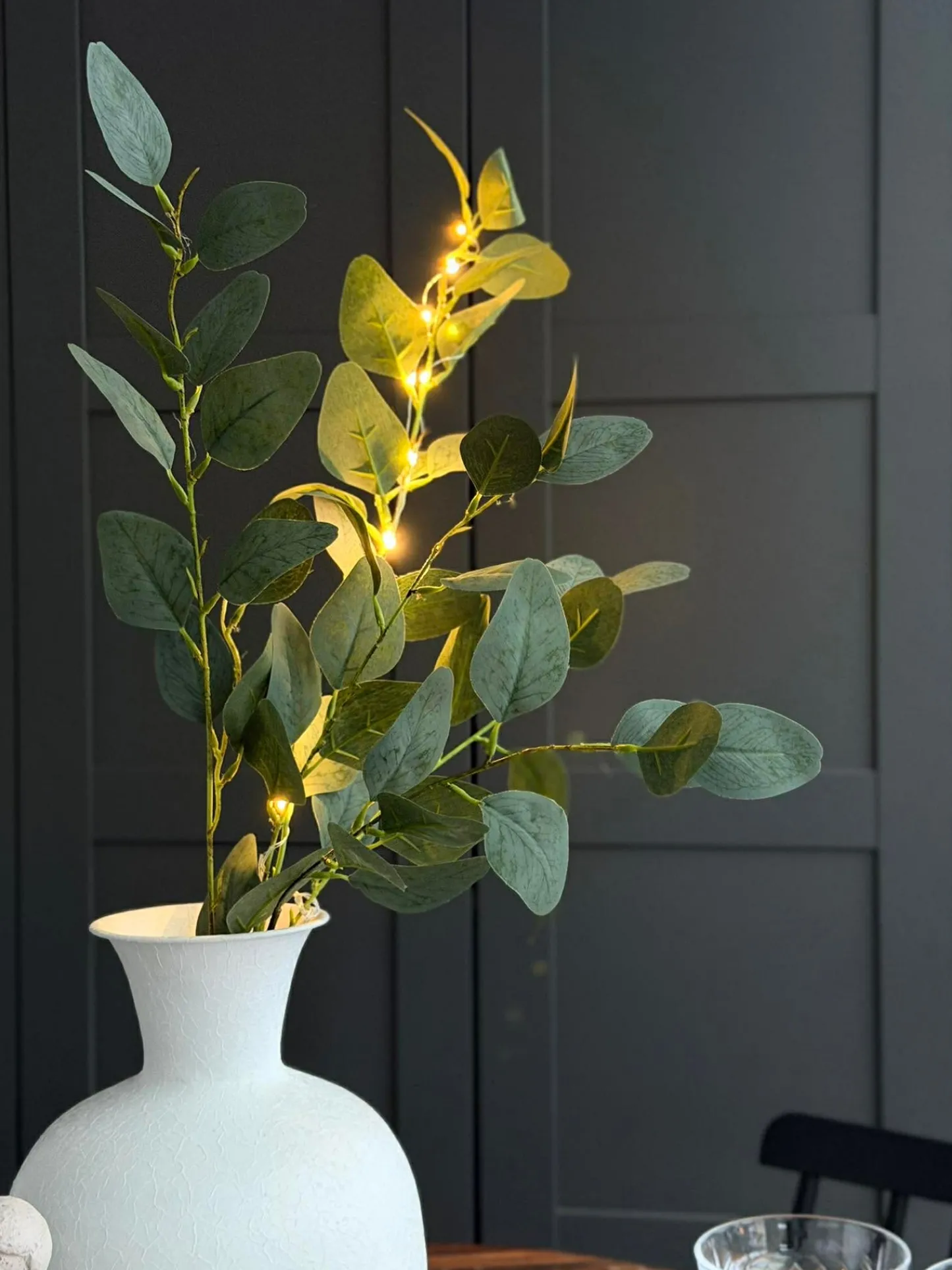 VIAMAJA Eucalyptus gren med lys - 100cm Sale