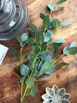 VIAMAJA Eucalyptus gren med lys - 100cm Sale