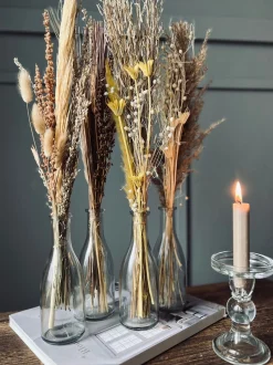VIAMAJA Evighedsbuket med vase - Mix farver 57cm Discount