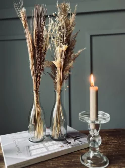 VIAMAJA Evighedsbuket med vase - Mix farver 57cm Discount
