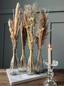 VIAMAJA Evighedsbuket med vase - Mix farver 57cm Discount