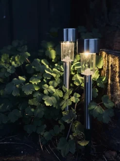 VIAMAJA Fakkel med solceller – Mini steel Sale