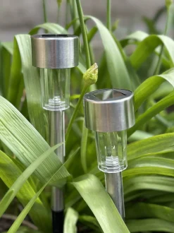 VIAMAJA Fakkel med solceller – Mini steel Sale