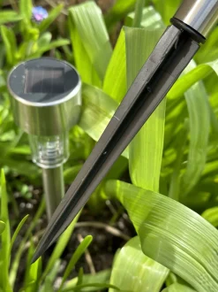 VIAMAJA Fakkel med solceller – Mini steel Sale