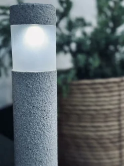 VIAMAJA Fakkel med solceller Stone look – Sæt med 2 stk Sale