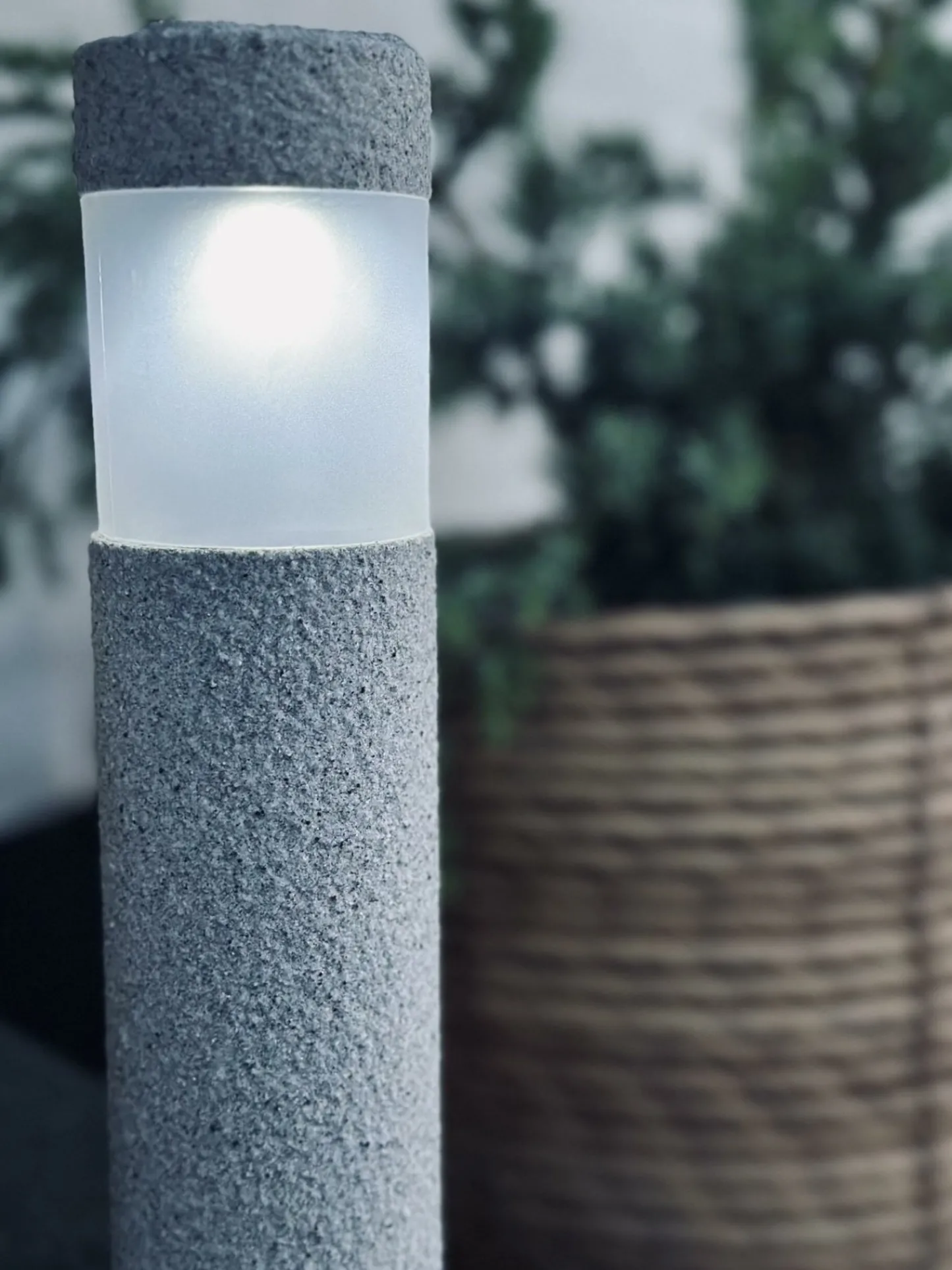 VIAMAJA Fakkel med solceller Stone look – Sæt med 2 stk Sale