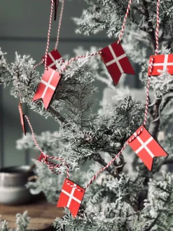 VIAMAJA Flagguirlande i træ - 10 flag Discount
