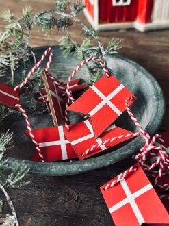 VIAMAJA Flagguirlande i træ - 10 flag Discount