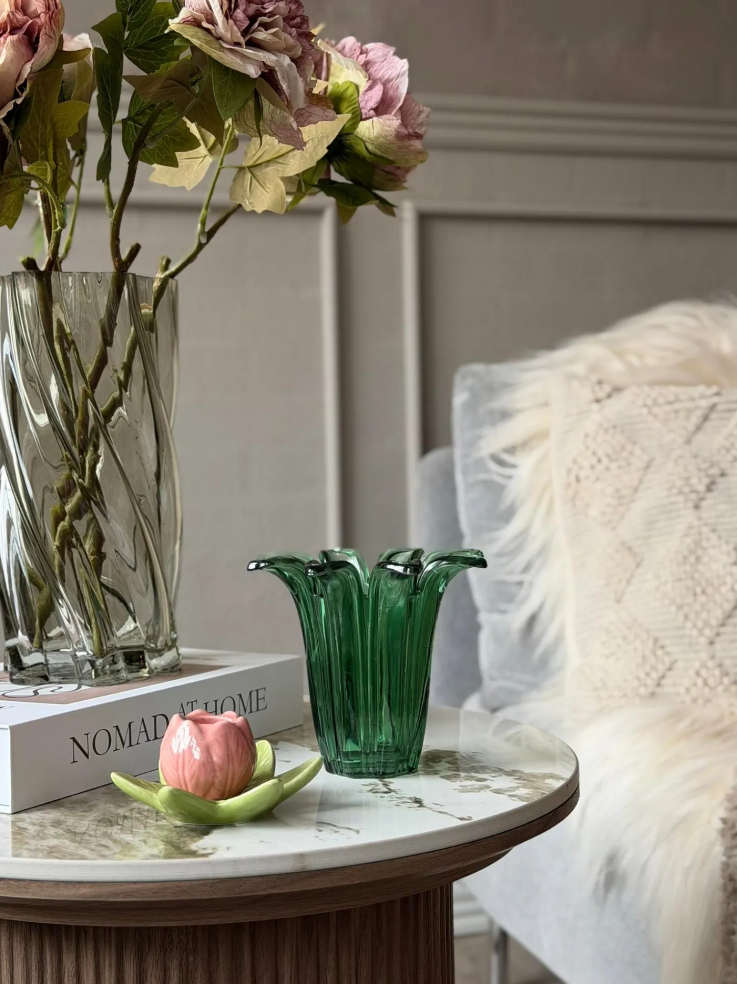 VIAMAJA Flower lysestage - Grøn Sale