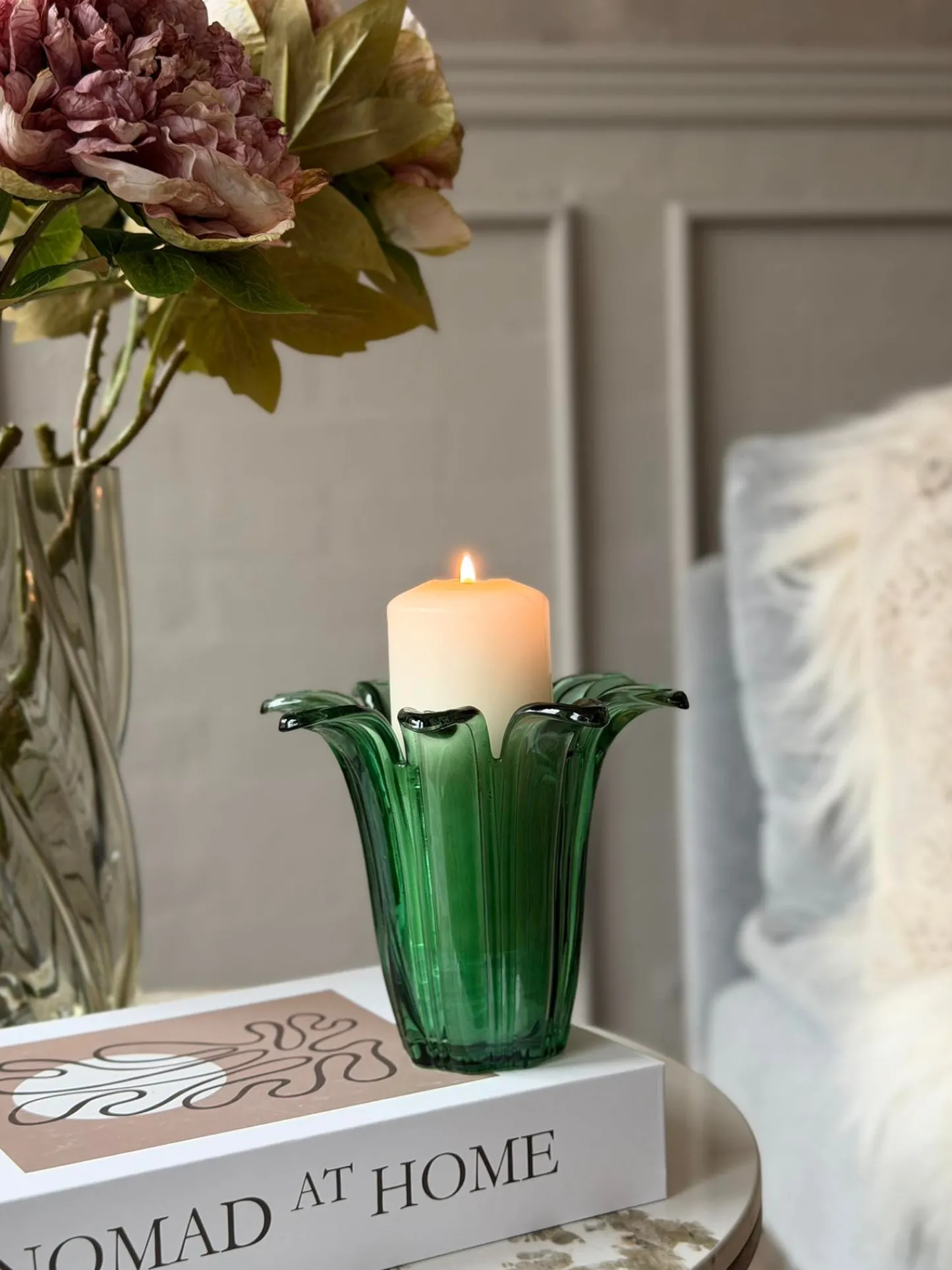 VIAMAJA Flower lysestage - Grøn Sale