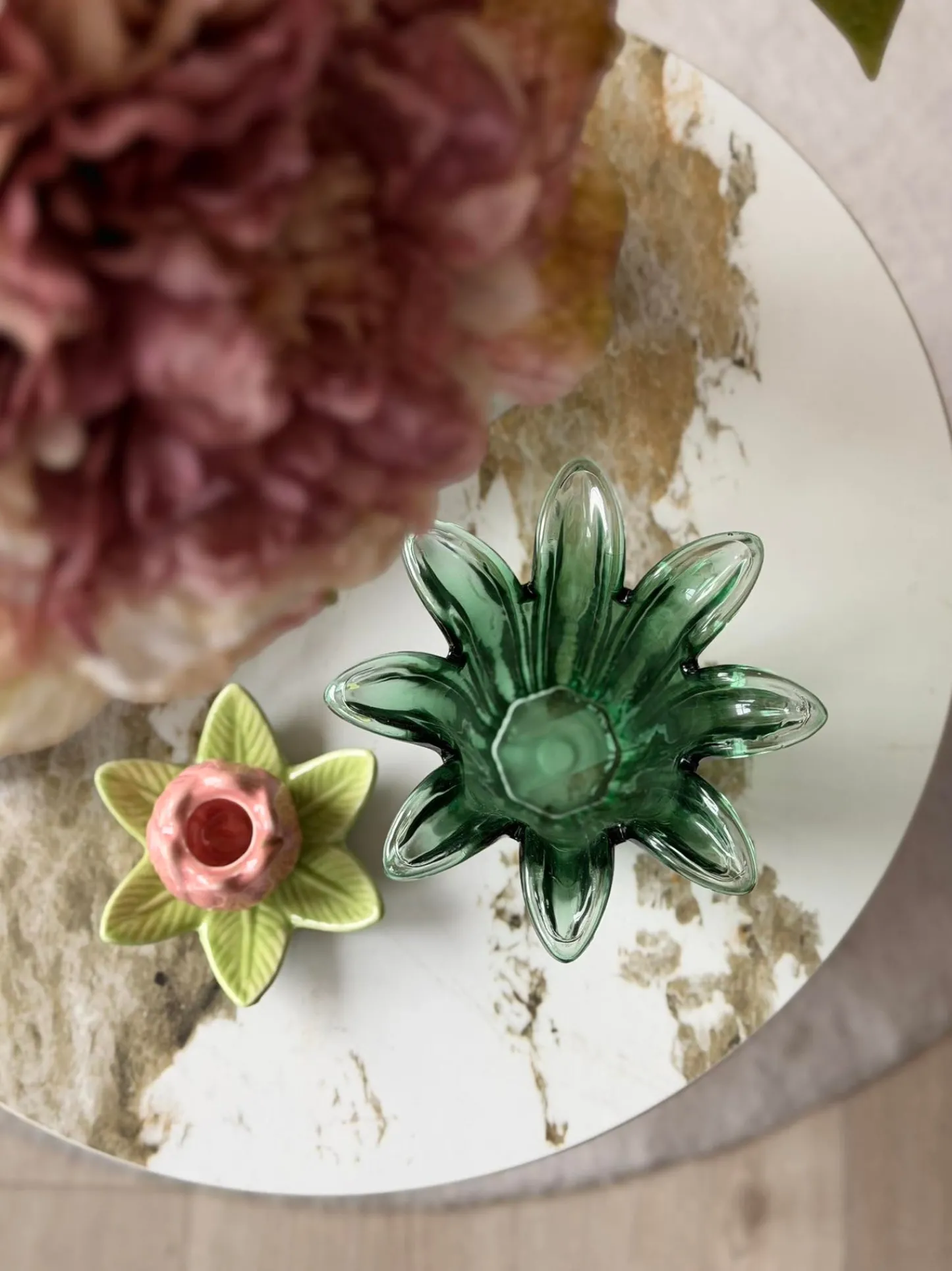 VIAMAJA Flower lysestage - Grøn Sale