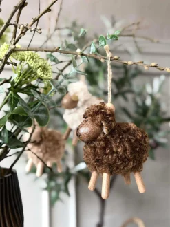 VIAMAJA Får Fluffy Amber/Brun 8cm Discount