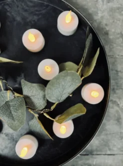 VIAMAJA Fyrfadslys med led - 24 stk. med timerfunktion Online