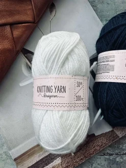 VIAMAJA Garn Polyester 50 gram - Hvid Online