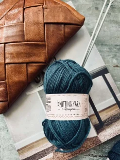VIAMAJA Garn Polyester 50 gram - Petrol blå Discount