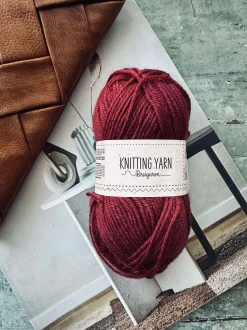 VIAMAJA Garn Polyester 50 gram - Rød Discount