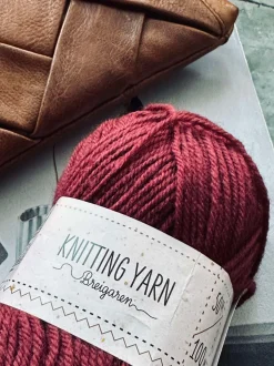 VIAMAJA Garn Polyester 50 gram - Rød Discount