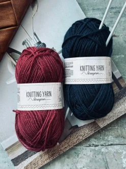 VIAMAJA Garn Polyester 50 gram - Rød Discount