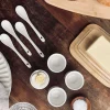 VIAMAJA Æggebæger i porcelæn - 4 stk med skeer Sale