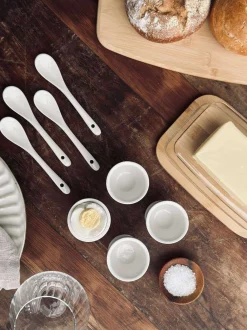 VIAMAJA Æggebæger i porcelæn - 4 stk med skeer Sale