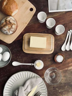 VIAMAJA Æggebæger i porcelæn - 4 stk med skeer Sale