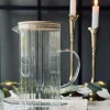 VIAMAJA Glas kande med bambus låg Best
