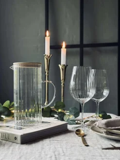 VIAMAJA Glas kande med bambus låg Best