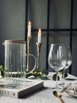 VIAMAJA Glas kande med bambus låg Best