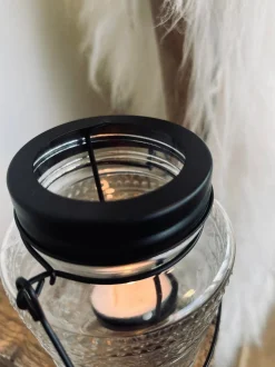 VIAMAJA Glas lanterne med mønster Sale
