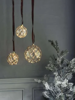 VIAMAJA Glas ophæng med lys - Flere størrelser Discount