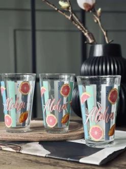 VIAMAJA Glas Summer - Sæt af 3 stk.