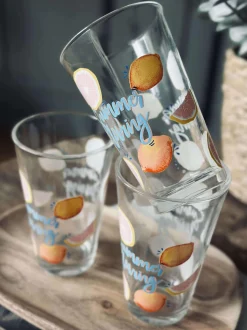 VIAMAJA Glas Summer - Sæt af 3 stk.